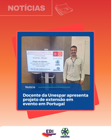 Docente da Unespar apresenta projeto de extensão em evento em Portugal