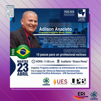 Docente da Unespar em mobilidade pelo PILA realizará conferência na Colômbia no próximo dia 23 de abril