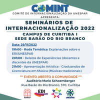 Programação completa Seminários de Internacionalização 2022