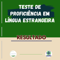 Resultado Teste de Proficiência 2ª Edição 2024