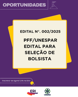 PFF abre seleção para bolsista