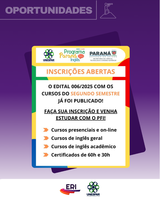 PFI/UNESPAR abre inscrições para as turmas do 2º semestre de 2025