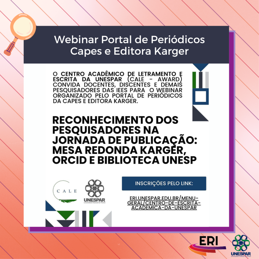 Reconhecimento dos Pesquisadores na Jornada de Publicação Mesa Redonda Karger, ORCID e Biblioteca UNESP (1).png